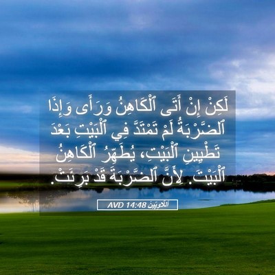 Picture 05 - اَللَّاوِيِّينَ 14:48 AVD - لَكِنْ إِنْ أَتَى - Bible Verse Picture