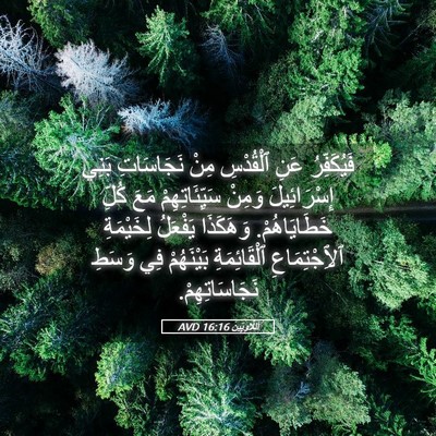 Picture 05 - اَللَّاوِيِّينَ 16:16 AVD - فَيُكَفِّرُ عَنِ - Bible Verse Picture
