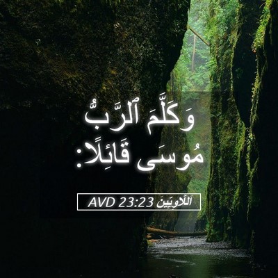 Picture 05 - اَللَّاوِيِّينَ 23:23 AVD - وَكَلَّمَ ٱلرَّبُّ مُوسَى - Bible Verse Picture