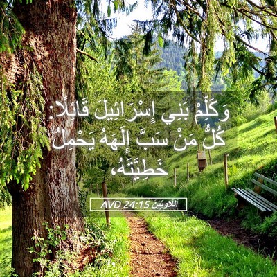 Picture 05 - اَللَّاوِيِّينَ 24:15 AVD - وَكَلِّمْ بَنِي - Bible Verse Picture