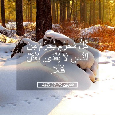 Picture 05 - اَللَّاوِيِّينَ 27:29 AVD - كُلُّ مُحَرَّمٍ يُحَرَّمُ - Bible Verse Picture