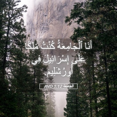 Picture 05 - اَلْجَامِعَةِ 1:12 AVD - أَنَا ٱلْجَامِعَةُ كُنْتُ - Bible Verse Picture