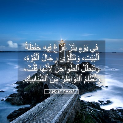 Picture 05 - اَلْجَامِعَةِ 12:3 AVD - فِي يَوْمٍ يَتَزَعْزَعُ - Bible Verse Picture