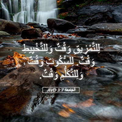 Picture 05 - اَلْجَامِعَةِ 3:7 AVD - لِلتَّمْزِيقِ وَقْتٌ - Bible Verse Picture