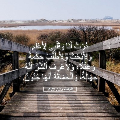 Picture 05 - اَلْجَامِعَةِ 7:25 AVD - دُرْتُ أَنَا وَقَلْبِي - Bible Verse Picture