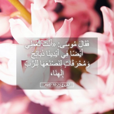Picture 05 - اَلْخُرُوجُ 10:25 AVD - فَقَالَ مُوسَى: «أَنْتَ - Bible Verse Picture