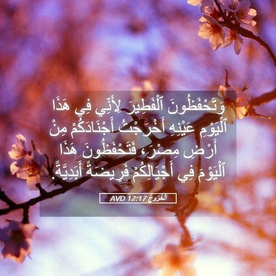 Picture 05 - اَلْخُرُوجُ 12:17 AVD - وَتَحْفَظُونَ ٱلْفَطِيرَ - Bible Verse Picture