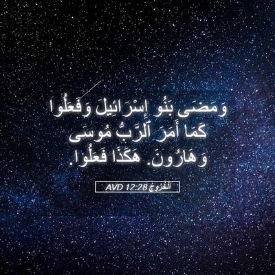 Picture 05 - اَلْخُرُوجُ 12:28 AVD - وَمَضَى بَنُو - Bible Verse Picture