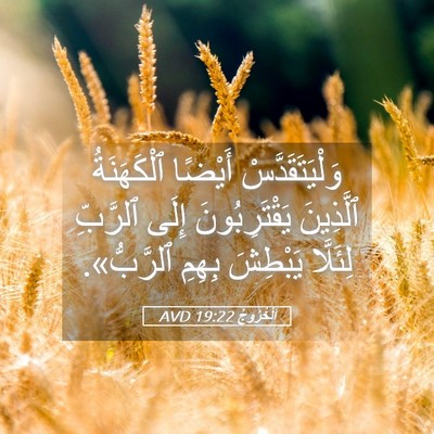 Picture 05 - اَلْخُرُوجُ 19:22 AVD - وَلْيَتَقَدَّسْ أَيْضًا - Bible Verse Picture