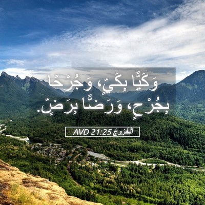 Picture 05 - اَلْخُرُوجُ 21:25 AVD - وَكَيًّا بِكَيٍّ، - Bible Verse Picture