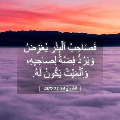 Picture 05 - اَلْخُرُوجُ 21:34 AVD - فَصَاحِبُ ٱلْبِئْرِ - Bible Verse Picture
