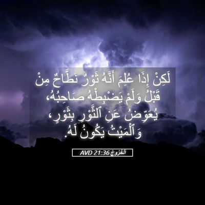 Picture 05 - اَلْخُرُوجُ 21:36 AVD - لَكِنْ إِذَا عُلِمَ - Bible Verse Picture