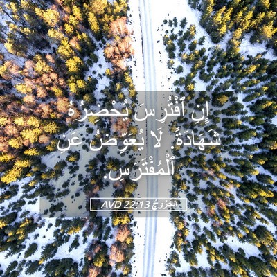 Picture 05 - اَلْخُرُوجُ 22:13 AVD - إِنِ ٱفْتُرِسَ يُحْضِرُهُ - Bible Verse Picture