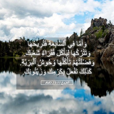 Picture 05 - اَلْخُرُوجُ 23:11 AVD - وَأَمَّا فِي ٱلسَّابِعَةِ - Bible Verse Picture