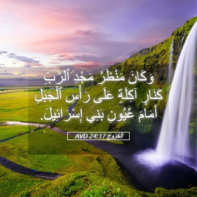 Picture 05 - اَلْخُرُوجُ 24:17 AVD - وَكَانَ مَنْظَرُ مَجْدِ - Bible Verse Picture