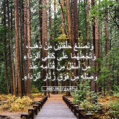 Picture 05 - اَلْخُرُوجُ 28:27 AVD - وَتَصْنَعُ حَلْقَتَيْنِ - Bible Verse Picture