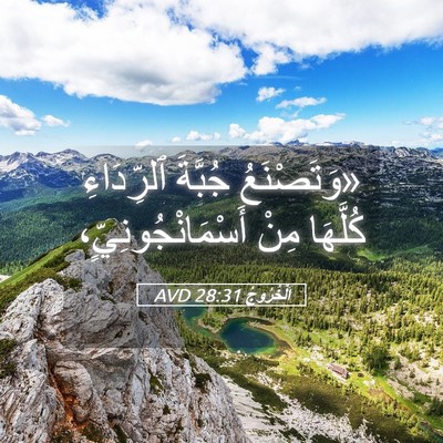 Picture 05 - اَلْخُرُوجُ 28:31 AVD - «وَتَصْنَعُ جُبَّةَ - Bible Verse Picture