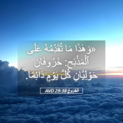Picture 05 - اَلْخُرُوجُ 29:38 AVD - «وَهَذَا مَا تُقَدِّمُهُ - Bible Verse Picture
