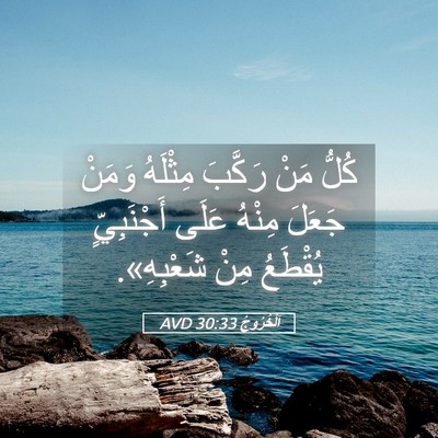 Picture 05 - اَلْخُرُوجُ 30:33 AVD - كُلُّ مَنْ رَكَّبَ - Bible Verse Picture