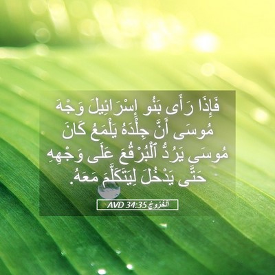 Picture 05 - اَلْخُرُوجُ 34:35 AVD - فَإِذَا رَأَى بَنُو - Bible Verse Picture