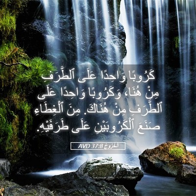 Picture 05 - اَلْخُرُوجُ 37:8 AVD - كَرُوبًا وَاحِدًا عَلَى - Bible Verse Picture
