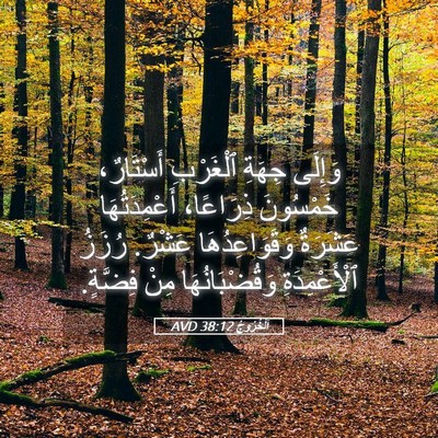 Picture 05 - اَلْخُرُوجُ 38:12 AVD - وَإِلَى جِهَةِ ٱلْغَرْبِ - Bible Verse Picture