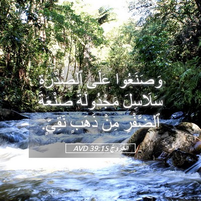 Picture 05 - اَلْخُرُوجُ 39:15 AVD - وَصَنَعُوا عَلَى - Bible Verse Picture