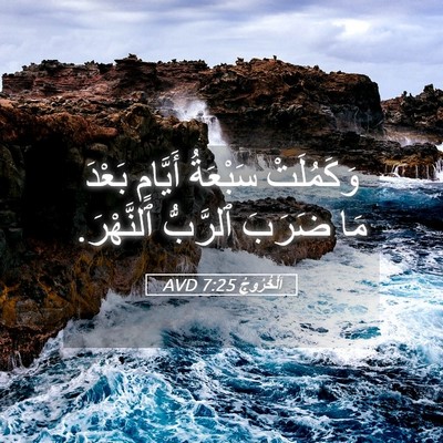 Picture 05 - اَلْخُرُوجُ 7:25 AVD - وَكَمُلَتْ سَبْعَةُ - Bible Verse Picture