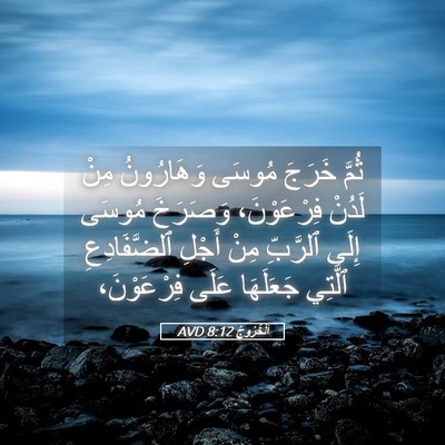 Picture 05 - اَلْخُرُوجُ 8:12 AVD - ثُمَّ خَرَجَ مُوسَى - Bible Verse Picture