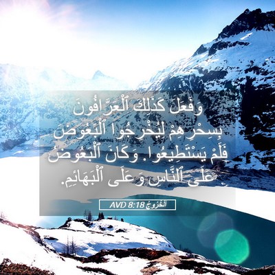 Picture 05 - اَلْخُرُوجُ 8:18 AVD - وَفَعَلَ كَذَلِكَ - Bible Verse Picture