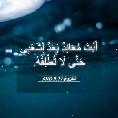 Picture 05 - اَلْخُرُوجُ 9:17 AVD - أَنْتَ مُعَانِدٌ بَعْدُ - Bible Verse Picture