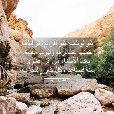 Picture 05 - اَلْعَدَد 1:32 AVD - بَنُو يُوسُفَ: بَنُو - Bible Verse Picture