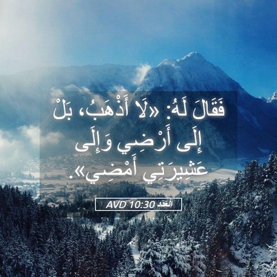 Picture 05 - اَلْعَدَد 10:30 AVD - فَقَالَ لَهُ: «لَا - Bible Verse Picture