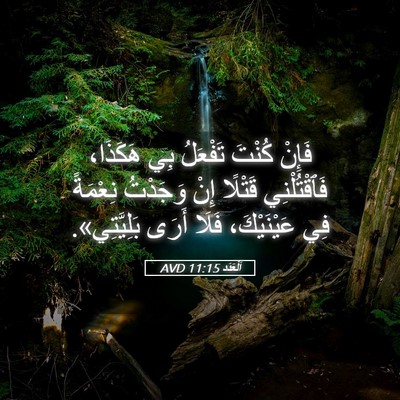 Picture 05 - اَلْعَدَد 11:15 AVD - فَإِنْ كُنْتَ تَفْعَلُ بِي - Bible Verse Picture