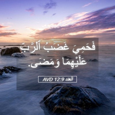 Picture 05 - اَلْعَدَد 12:9 AVD - فَحَمِيَ غَضَبُ ٱلرَّبِّ - Bible Verse Picture