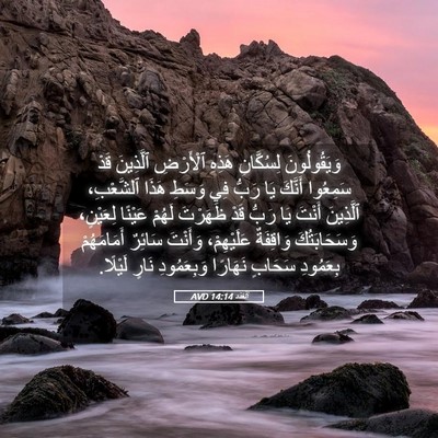 Picture 05 - اَلْعَدَد 14:14 AVD - وَيَقُولُونَ لِسُكَّانِ - Bible Verse Picture