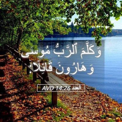 Picture 05 - اَلْعَدَد 14:26 AVD - وَكَلَّمَ ٱلرَّبُّ مُوسَى - Bible Verse Picture