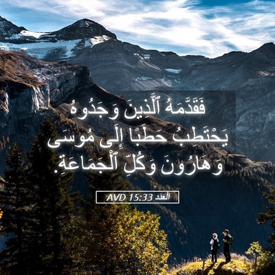 Picture 05 - اَلْعَدَد 15:33 AVD - فَقَدَّمَهُ ٱلَّذِينَ - Bible Verse Picture