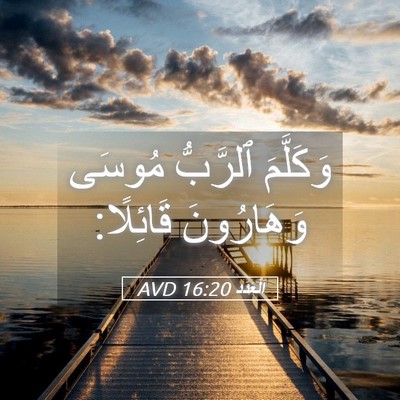 Picture 05 - اَلْعَدَد 16:20 AVD - وَكَلَّمَ ٱلرَّبُّ مُوسَى - Bible Verse Picture