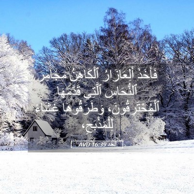 Picture 05 - اَلْعَدَد 16:39 AVD - فَأَخَذَ أَلِعَازَارُ - Bible Verse Picture