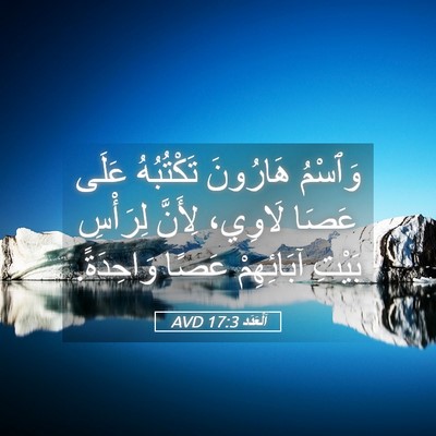 Picture 05 - اَلْعَدَد 17:3 AVD - وَٱسْمُ هَارُونَ - Bible Verse Picture