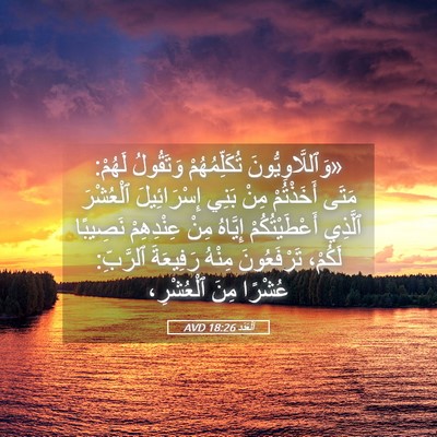 Picture 05 - اَلْعَدَد 18:26 AVD - «وَٱللَّاوِيُّونَ - Bible Verse Picture