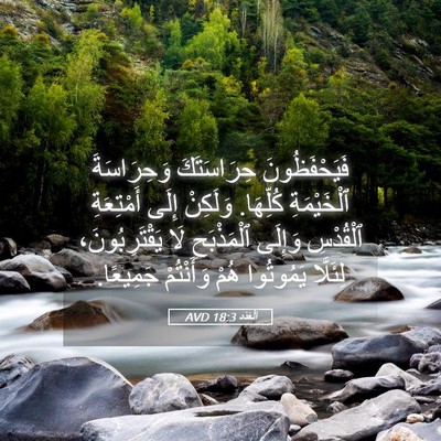 Picture 05 - اَلْعَدَد 18:3 AVD - فَيَحْفَظُونَ حِرَاسَتَكَ - Bible Verse Picture