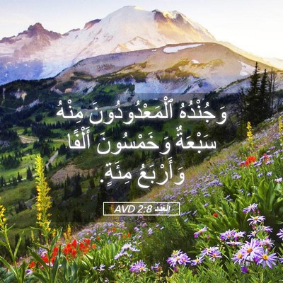 Picture 05 - اَلْعَدَد 2:8 AVD - وَجُنْدُهُ - Bible Verse Picture