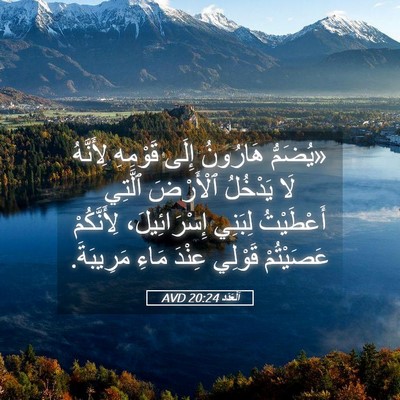 Picture 05 - اَلْعَدَد 20:24 AVD - «يُضَمُّ هَارُونُ إِلَى - Bible Verse Picture