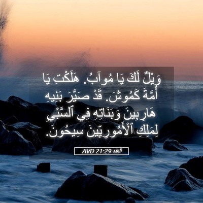 Picture 05 - اَلْعَدَد 21:29 AVD - وَيْلٌ لَكَ يَا مُوآبُ. - Bible Verse Picture
