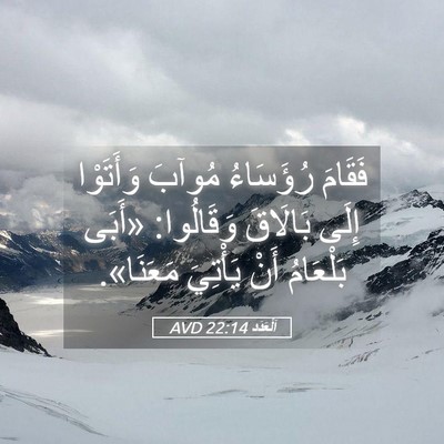 Picture 05 - اَلْعَدَد 22:14 AVD - فَقَامَ رُؤَسَاءُ مُوآبَ - Bible Verse Picture
