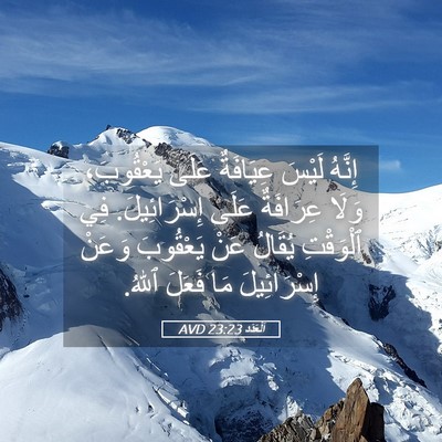 Picture 05 - اَلْعَدَد 23:23 AVD - إِنَّهُ لَيْسَ عِيَافَةٌ - Bible Verse Picture