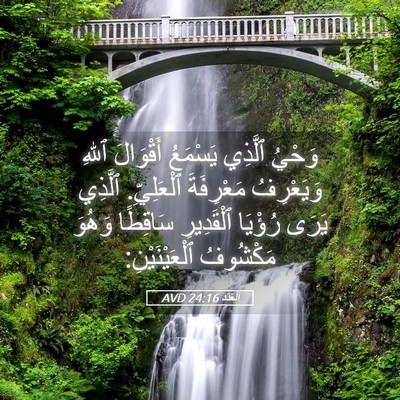 Picture 05 - اَلْعَدَد 24:16 AVD - وَحْيُ ٱلَّذِي يَسْمَعُ - Bible Verse Picture