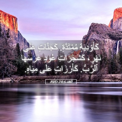 Picture 05 - اَلْعَدَد 24:6 AVD - كَأَوْدِيَةٍ مُمْتَدَّةٍ. - Bible Verse Picture